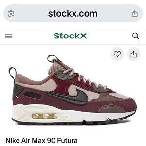 Nike Air Max 90 Futura in Burgundy and Beige